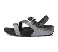 FitFlop Women's, Skinny II Glitterdust Z-Strap Sandal, Pewter, 7