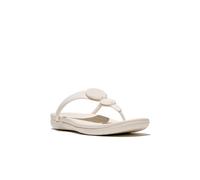 FitFlop Women's Solay Glossy-Disc Toe-Post Sandals Cream | Size: 5 FitFlop Cream 5