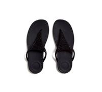 FitFlop Women's Solay Mixed-Crystal Toe-Post Sandals Black | Size: 6 FitFlop Black 6