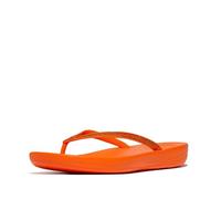 Fitflop Women's Sparkle Classic iQushion Flip Flops - Lightweight & Comfortable with Natural Arch Support - Orange - 6.5 UK