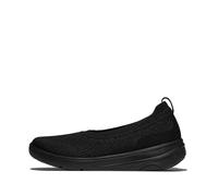Fitflop Womens Super-q Knit Ballet Flat, All Black, 6.5 UK