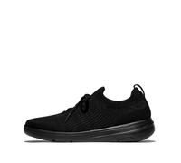 Fitflop Women's Super-Q Knit Slip-ON Laced Sneakers, Black, 6.5 UK