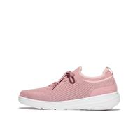 Fitflop Women's Super-Q Knit Slip-ON Laced Sneakers, Soft Blush, 4 UK