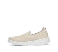 Fitflop Women's Super-Q Knit Slip-ONS Sneaker, Beige, 7 UK