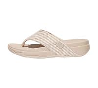 FitFlop Women's Surfa Flip-Flop, Stone Beige Mix, 7 UK
