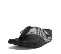 FitFlop Women's Surfa Flip Flops, All Black - 7