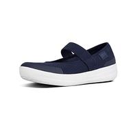 Fitflop Women's Uberknit Mary Janes Flat, Royal Blue Mix, 4.5 UK