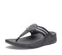 Fitflop Women's Walkstar Webbing Toe-Post Sandals, All Black, 3