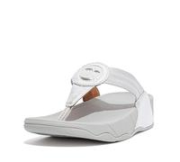 Fitflop Women's Walkstar Webbing Toe-Post Sandals, Silver, 3