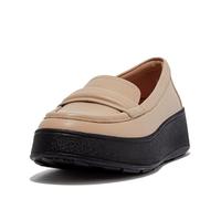 Fitflop Womens Women's F-Mode Loafer, (9 Latte Beige/Black)