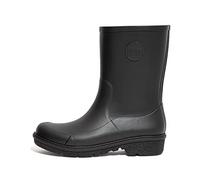 Fitflop Women's WONDERWELLY Short Rain Boot, All Black, 8 UK