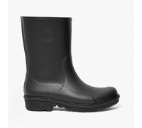 FitFlop WONDERWELLY SHORT Womens Rubber Wellington Boots All Black - UK 4