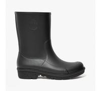 FitFlop Wonderwelly Womens Rubber Pull-On Waterproof All Black Wellington Boots