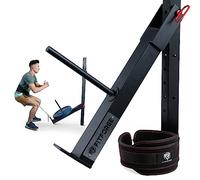 FitForge Belt Squat Attachment for Rack - Space Saving Power Rack Squat Stand Attachment - Power Cage Squat Rack Add On for Home Gym, Compatible with All Hole Plates, Fits 3x3 Racks (Belt Included)