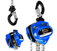 FITHOIST Chain Hoist 1/4 Ton 550lbs Capacity 10FT Mini Hand Chain Block Hoist with 2 Heavy Duty Hooks Heavy Duty Pulley Hoist for Garages Warehouse Automotive Machinery