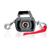 FITHOIST Portable Drill Winch 1000LBS, Drill Powered Winch with Alloy Steel Wire Rope 40FT, Hand Warn Winch for Lifting, Dragging, Handling, Trailer (Grey), 750LBS, Gray