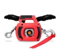 FITHOIST Portable Drill Winch, 1500LB Capacity Hand Winch with 40FT Steel Cable, 360° Swivel Hook, Powered by Cordless Drill for ATV UTV Trailer Loading, Lawn Tractor Pulling, Heavy Lifting & Dragging