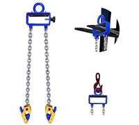 FITHOIST Updated Chain Drum Lifter | 1 ton(2200 lbs) Capacity Vertical Drum Lifter Chain Sling | Carbon Steel Hook with Built-in Spring | Fit for 30-55 Gallon Barrel