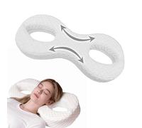 FITHUGOO Face Pillow for Wrinkles, Anti Wrinkle Pillow for Beauty Sleep, Back Sleeping, Memory Foam Side Sleep Beauty Pillow(White)