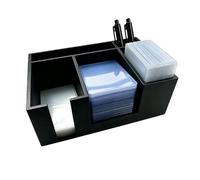 FITHUGOO Toploader Dispenser & Penny Sleeve Holder - Dual Compartment Holds 300 Penny Sleeves & up to 100 Top Loaders (5 Compartments)
