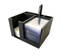 FITHUGOO Toploader Dispenser & Penny Sleeve Holder - Dual Compartment Holds 500 Penny Sleeves & up to 100 Top Loaders