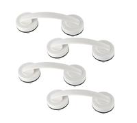 FitIts - Suction Cup Roof Handle for Tesla Model 3, Y, X, S, Universal Car Armrest Mount, White, 4 Pack