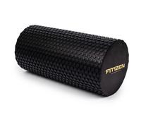 Fitizen Foam Roller for Muscle Massage, Stiff Back Pain Relief, Physical Therapy, Deep Tissue, Exercise Equipment for Home Gym, Stress, Yoga, Pilates for the Fit Citizen (Black, Small 12 x 6 Inches)