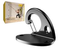 FITKIT 3-Pack Resistance Band Wall Anchor Set, No Weld Wall Mount for Exercise Bands & Suspension Straps - Compact Strength Training Kit for Home Gym Workouts & Physical Therapy