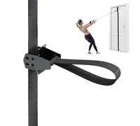 FITKIT Door and Wall Moveable Anchor Straps with Adjustable Multi Point for Resistance Bands, Workout Attachment for Home Gym, Fits 6-8 ft Doors