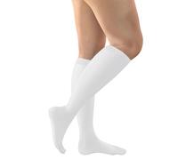 FITLEGS - Below Knee Compression Stockings - Class 2 (23-32 mmHg) - For Swelling, Varicose Veins & Mild Lymphoedema, White, Extra Large