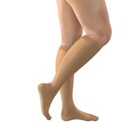 FITLEGS - Below Knee Compression Stockings - Class 2 (23-32 mmHg) - For Swelling, Varicose Veins & Mild Lymphoedema, Beige, Medium