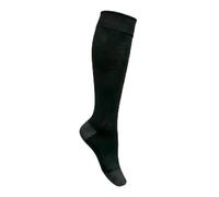 FitLegs - Life Compression Socks - 14-17mmHg for Work, Travel, & Pregnancy DVT Prevention - Unisex, Medium, Black Contrast