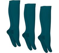 FITLEGS - Open-Toe Compression Stocking - 18mmHg AES DVT Prevention - Below Knee MULTIPACK - Green - Small