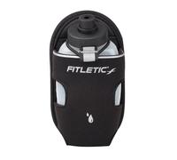 Fitletic Sports Water Bottle Holster (8oz) AD06 Compatible with Fitletic Running Belts Lightweight Leakproof BPA Free Water Bottle Fit Comfortably on The Front, Back or Side of Waist Bag, Black