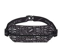 Mini Sport Belt Lightweight & Durable Unisex 'Running Belt', Black/White Fitletic White One Size