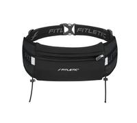 Fitletic Waterproof Phone Pouch Bum Bag Ideal Ultimate I Running Belt with Adjustable Strap and Loops for Running Gels Unisex Durable & Multipurpose Waist Bag for Outdoor Activities (Black)