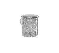 Fitlin Fashionable Indoor Garbage Bin, Acrylic Kitchen Trash Can, Round Pedal Trash Can with Lid, Waste Paper Basket for Home Kitchen Office,Get More Storage(Clear)