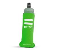 FITLY Flask 250 ml Green | Shrink As You Drink Soft Flask for Hydration Pack | Folding Water Bottle Ideal for Running, Hiking, Cycling, Climbing & Rigorous Activity