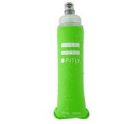 FITLY Flask 300 ml Green | Shrink As You Drink Soft Flask for Hydration Pack | Folding Water Bottle Ideal for Running, Hiking, Cycling, Climbing & Rigorous Activity