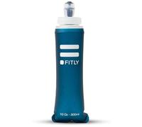 FITLY Flask 300 ml Petrol Blue | Shrink As You Drink Soft Flask for Hydration Pack | Folding Water Bottle Ideal for Running, Hiking, Cycling, Climbing & Rigorous Activity