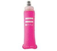 FITLY Flask 300 ml Pink | Shrink As You Drink Soft Flask for Hydration Pack | Folding Water Bottle Ideal for Running, Hiking, Cycling, Climbing & Rigorous Activity