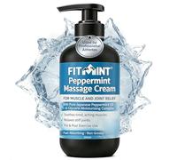 FITMINT Peppermint Massage Cream - for Tired and Aching Muscles & Joints with Powerful Pure Japanese Peppermint Oil & Chitosan | Sports Massage & Wellbeing | 200ml Pump Bottle