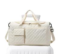 FitNespacke with Shoe Compartment - Large Sports Bag with a Separate Wet and Dry Compartment as well as an Extended Shoulder Strap for High Comfort Consumption Comfort | Bag, beige, riferimento