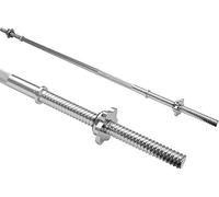 Fitness 4ft Barbell Weight Bar Dumbbell Bars with Spinlock Collars Solid Weight Lifting