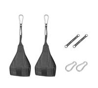 Fitness Ab Straps Hanging Suspension Abdominal Sling Curl Fitness Equipment Suspension Leg Lifts Pull-Up Bands(Noir)