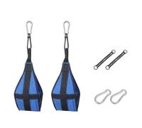 Fitness Ab Straps Hanging Suspension Abdominal Sling Curl Fitness Equipment Suspension Leg Lifts Pull-Up Bands(Blue)