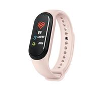 Fitness Activity Tracker with All-Day Heart Rate, Blood Pressure, Blood Oxygen & Sleep Monitoring, Step & Running Counter, IP67 Waterproof Sports Watch for Women, Men, Kids & Seniors, Pink