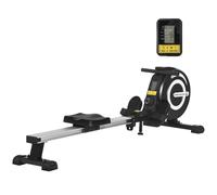 HOMCOM Fitness Adjustable Magnetic Rowing Machine Rower w/ LCD Digital Monitor