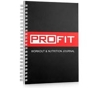 Fitness and Food Journal - Weight Loss Planner / Workout Log / Diet Notebook / Gym Exercise Diary - Easy-To-Use A5 Fit Book