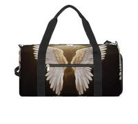 Fitness Bag,Angel Wing Print Gym Bag,sports Travel Fitness Bag,essentials Gym Bag,gym Bag with Shoe Compartment, style, One Size, Modern
